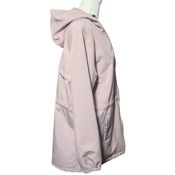 NEW BALANCE Lavender Windbreaker Hooded Jacket, Dual Zipper, Size L - Picture 8 of 11